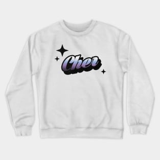 Cher - Retro Classic Typography Style Crewneck Sweatshirt